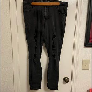 Plus Size Distressed Denim